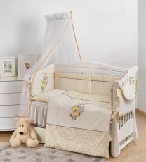 Постільний комплект 7 ел Twins Romantic Teddy Love 4024-R-006, white/beige